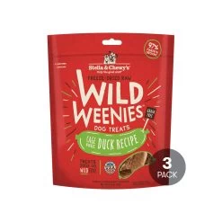 Stella & Chewy's Wild Weenies Raw Freeze-Dried Dog Treats -Pet Dog Supplies 3001473PACK