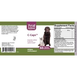 PetAlive C-Caps Formula -Pet Dog Supplies 3006643 back 1