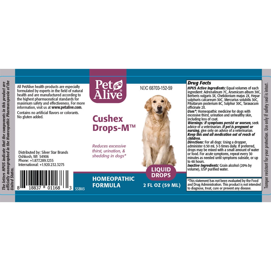 PetAlive Cushex Drops M Homeopathic Remedy For Cushing's 3 PetAlive Cushex Drops M Homeopathic Remedy For Cushing's - Image 3