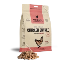 Vital Essentials Freeze Dried Mini Nibblets Dog Entree -Pet Dog Supplies 8006ProductDetailPage Dog FreezeDriedEntree MiniNibs Chicken 14oz Hero
