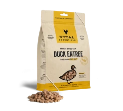 Vital Essentials Freeze Dried Mini Nibblets Dog Entree -Pet Dog Supplies 8009ProductDetailPage Dog FreezeDriedEntree MiniNibs Duck 14oz Hero