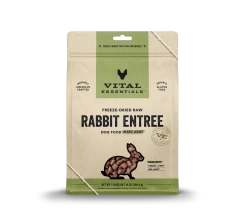 Vital Essentials Freeze Dried Mini Nibblets Dog Entree -Pet Dog Supplies 8012ProductDetailPage Dog FreezeDriedEntree MiniNibs Rabbit 14oz Hero 3