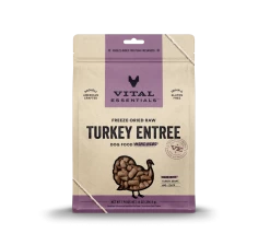 Vital Essentials Freeze Dried Mini Nibblets Dog Entree -Pet Dog Supplies 8015ProductDetailPage Dog FreezeDriedEntree MiniNibs Turkey 14oz Hero 3