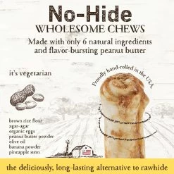 Earth Animal No-Hide Peanut Butter Single Chew For Dogs -Pet Dog Supplies 812121031401 ALT2