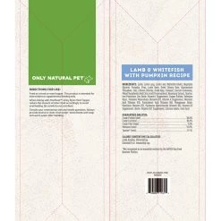 Only Natural Pet MaxMeat Lamb & Whitefish With Pumpkin Recipe Air-Dried Dog Food Topper -Pet Dog Supplies 9990151 alt3