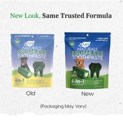 Ark Naturals Brushless Toothpaste Dental Chews For Dogs -Pet Dog Supplies ArkNaturalsBrushlessToothpasteLargeNewLook
