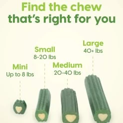 Ark Naturals Brushless Toothpaste Dental Chews For Dogs -Pet Dog Supplies ArkNaturalsBrushlessToothpasteSizeInfographic 1