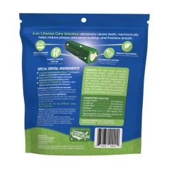 Ark Naturals Brushless Toothpaste Dental Chews For Dogs -Pet Dog Supplies ArkNaturalsBrushlessToothpasteSmallBackofBag