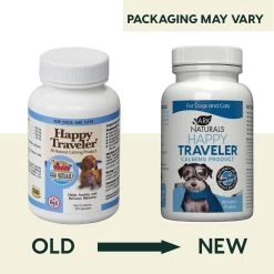 Ark Naturals Happy Traveler Herbal Calming Formula For Dogs & Cats -Pet Dog Supplies ArkNaturalsHappyTravelerCapsulesNewLook