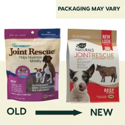 Ark Naturals Sea Mobility Joint Rescue Glucosamine Jerky Dog Treats -Pet Dog Supplies ArkNaturalsJointRescueBeefOldtoNewBag