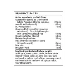 Thorne Research Arthroplex -Pet Dog Supplies ArthoplexNutritionPanel