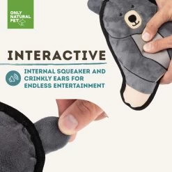 Only Natural Pet Mountain Friends Recycled Plush Dog Toys -Pet Dog Supplies BeatricetheBearMountainFriendsPlushDogToyInteractive