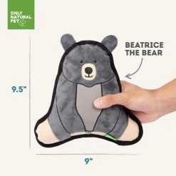 Only Natural Pet Mountain Friends Recycled Plush Dog Toys -Pet Dog Supplies BeatricetheBearMountainFriendsPlushDogToySize