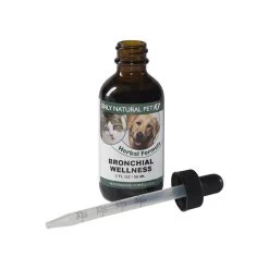 Only Natural Pet Bronchial Wellness Herbal Liquid Formula For Dogs & Cats -Pet Dog Supplies Bronchial Wellness 2 oz w Dropper