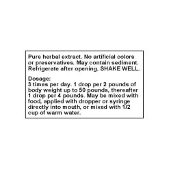 Only Natural Pet Bronchial Wellness Herbal Liquid Formula For Dogs & Cats -Pet Dog Supplies Bronchial Wellness Dosage