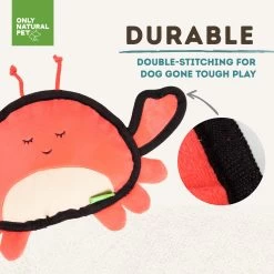 Only Natural Pet Sea Creatures Recycled Plush Dog Toys -Pet Dog Supplies ClaratheCrabSeaCreaturesPlushDogToyDurable