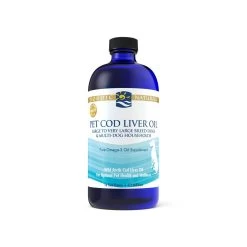 Nordic Naturals Cod Liver Oil -Pet Dog Supplies Cod Liver Oil 16 oz Bottle