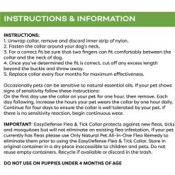 Only Natural Pet EasyDefense Flea & Tick Dog Collar Multi Pack -Pet Dog Supplies Dog Flea Collar Instructions c6fe3d92 8272 4130 ab1e c08a8b1a5ce3