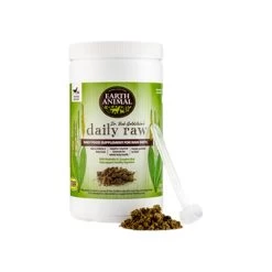 Earth Animal Daily Raw Food Nutritional Supplement Powder For Cats & Dogs -Pet Dog Supplies EarthAnimalDailyRawFoodSupplementwithScoop