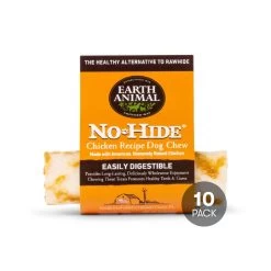 Earth Animal No-Hide Chicken Chew For Dogs -Pet Dog Supplies EarthAnimal NoHide Chicken 4in 10Pack ac7864cf 4167 4feb a3a7 597c1c60f498