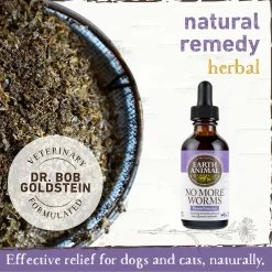 Earth Animal Organic Herbal Remedies No More Worms Tincture For Dogs 7 Earth Animal Organic Herbal Remedies No More Worms Tincture For Dogs -Pet Dog Supplies EarthAnimal Worms Alt1