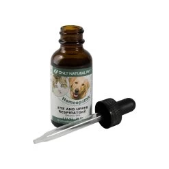 Only Natural Pet Eye & Upper Respiratory Homeopathic Remedy For Dogs & Cats -Pet Dog Supplies Eye Upper Respiratory Homeopathic Bottle w Dropper