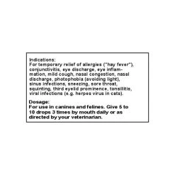 Only Natural Pet Eye & Upper Respiratory Homeopathic Remedy For Dogs & Cats -Pet Dog Supplies Eye Upper Respiratory Homeopathic Dosage