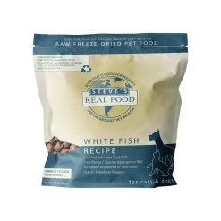 Steve's Real Food Freeze Dried Nuggets For Dogs And Cats -Pet Dog Supplies FD Whitefish Steve