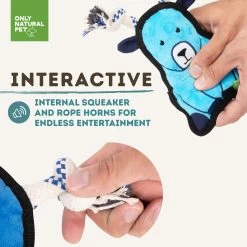 Only Natural Pet Mountain Friends Recycled Plush Dog Toys -Pet Dog Supplies GertrudetheGoatMountainFriendsPlushDogToyInteractive