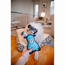 Only Natural Pet Mountain Friends Recycled Plush Dog Toys -Pet Dog Supplies GertrudetheGoatMountainFriendsPlushDogToyLifestyleShot