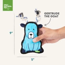 Only Natural Pet Mountain Friends Recycled Plush Dog Toys -Pet Dog Supplies GertrudetheGoatMountainFriendsPlushDogToySize