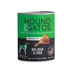 Hound & Gatos Canned Dog Food -Pet Dog Supplies HG DogCan Duck rgb