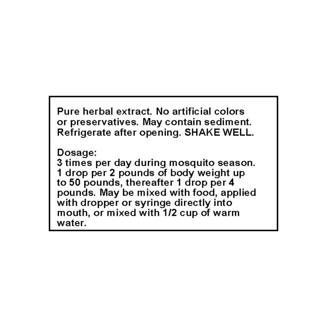 Only Natural Pet HW Protect Liquid Herbal Formula For Dogs & Cats 9 Only Natural Pet HW Protect Liquid Herbal Formula For Dogs & Cats - Image 9