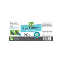 Only Natural Pet EasyDefense Herbal Essential Oil Flea & Tick Spray For Dogs & Cats -Pet Dog Supplies Herbal Flea Tick Spray Label