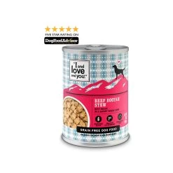 I And Love And You Stew Canned Dog Food -Pet Dog Supplies IandloveandyouBeefBooyahStewDogFoodCan
