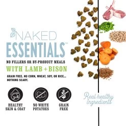 I And Love And You Naked Essentials Dry Dog Food -Pet Dog Supplies IandloveandyouNakedEssetialsLamb BisonDogProductFacts