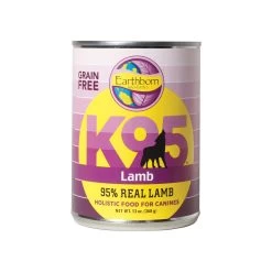 Earthborn Holistic K95 95% Real Meat Grain-Free Wet Canned Dog Food -Pet Dog Supplies K95 Lamb Can front
