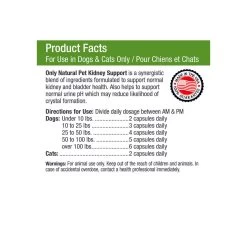 Only Natural Pet Kidney Support -Pet Dog Supplies Kidney Support Dosage