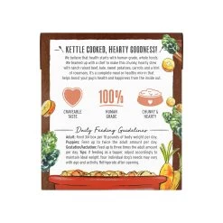 The Honest Kitchen One Pot Stew Dog Wet Food -Pet Dog Supplies OnePotStewRoastedBeefStewwithKale SweetPotatoes Carrots10.5ozCartonBack