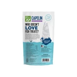 Only Natural Pet Capelin Crunchy Wild Caught Whole Fish Single Ingredient Dog Treats -Pet Dog Supplies OnlyNaturalPetCapelinDogTreatsBagBack
