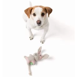 Only Natural Pet Hemp Bunny Dog Toy -Pet Dog Supplies OnlyNaturalPetHempBunnyDogToywDog
