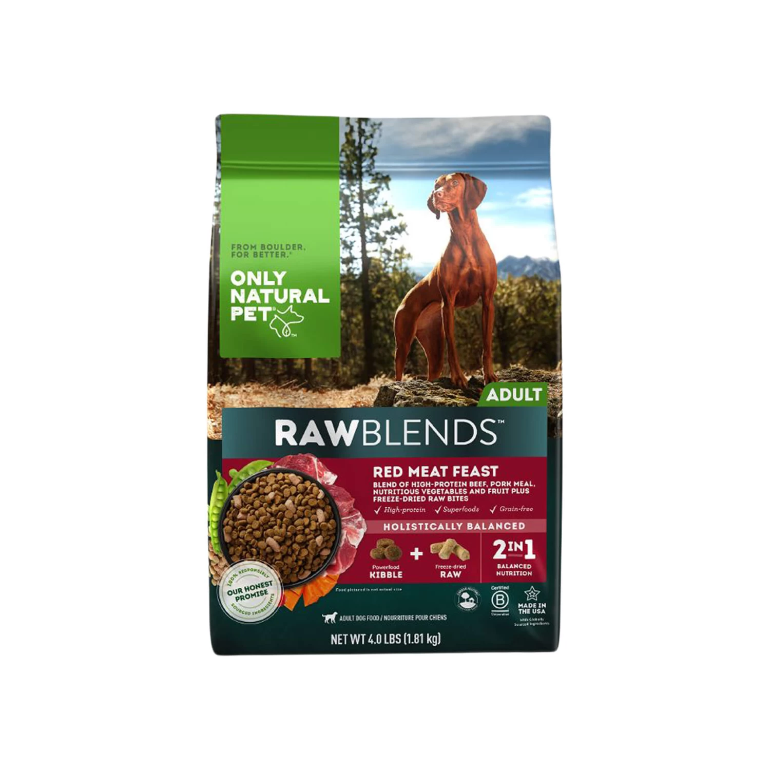 Only Natural Pet Raw Blends Red Meat Feast Raw Grain Free Dog Food 1 Only Natural Pet Raw Blends Red Meat Feast Raw Grain Free Dog Food