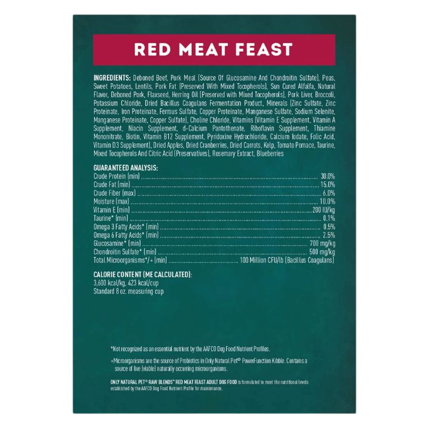 Only Natural Pet Raw Blends Red Meat Feast Raw Grain Free Dog Food 4 Only Natural Pet Raw Blends Red Meat Feast Raw Grain Free Dog Food - Image 4