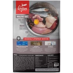 Orijen Grain-Free Dry Dog Food -Pet Dog Supplies OrijenGrainFreeDryDogFoodFit TrimBackofBag