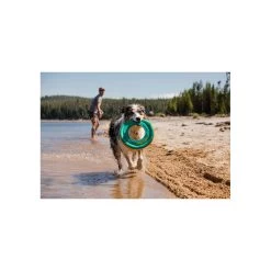 Ruffwear Hydro Plane Toy Aurora Teal For Dogs -Pet Dog Supplies RW Hydro Plane Aurora Teal Lifestyle