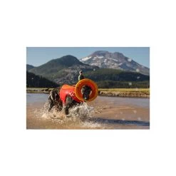 Ruffwear Hydro Plane Toy Campfire Orange For Dogs 5 Ruffwear Hydro Plane Toy Campfire Orange For Dogs -Pet Dog Supplies RW Hydro Plane Campfire Orange Lifestyle