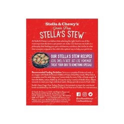 Stella & Chewy's Stew Wet Food For Dogs Case Of 12 -Pet Dog Supplies S C CageFreeTurkey Back