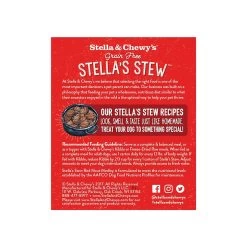Stella & Chewy's Stew Wet Food For Dogs Case Of 12 -Pet Dog Supplies S C RedMeatMedleyStew Back