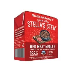 Stella & Chewy's Stew Wet Food For Dogs Case Of 12 -Pet Dog Supplies S C RedMeatMedleyStew Front