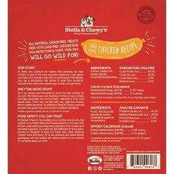 Stella & Chewy's Wild Weenies Raw Freeze-Dried Dog Treats -Pet Dog Supplies Stella Chewy sWildWeeniesRawFreeze DriedDogTreatsChickenRecipeBackofBag d6405d19 99f3 4d16 ae2d 42c9d97ae527